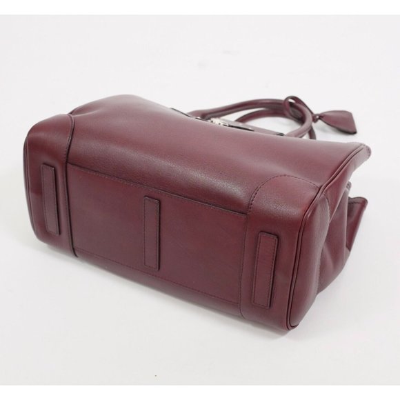 Ralph Lauren Purple Label Collection bag handbag Ricky soft burgundy open top - Picture 15 of 16